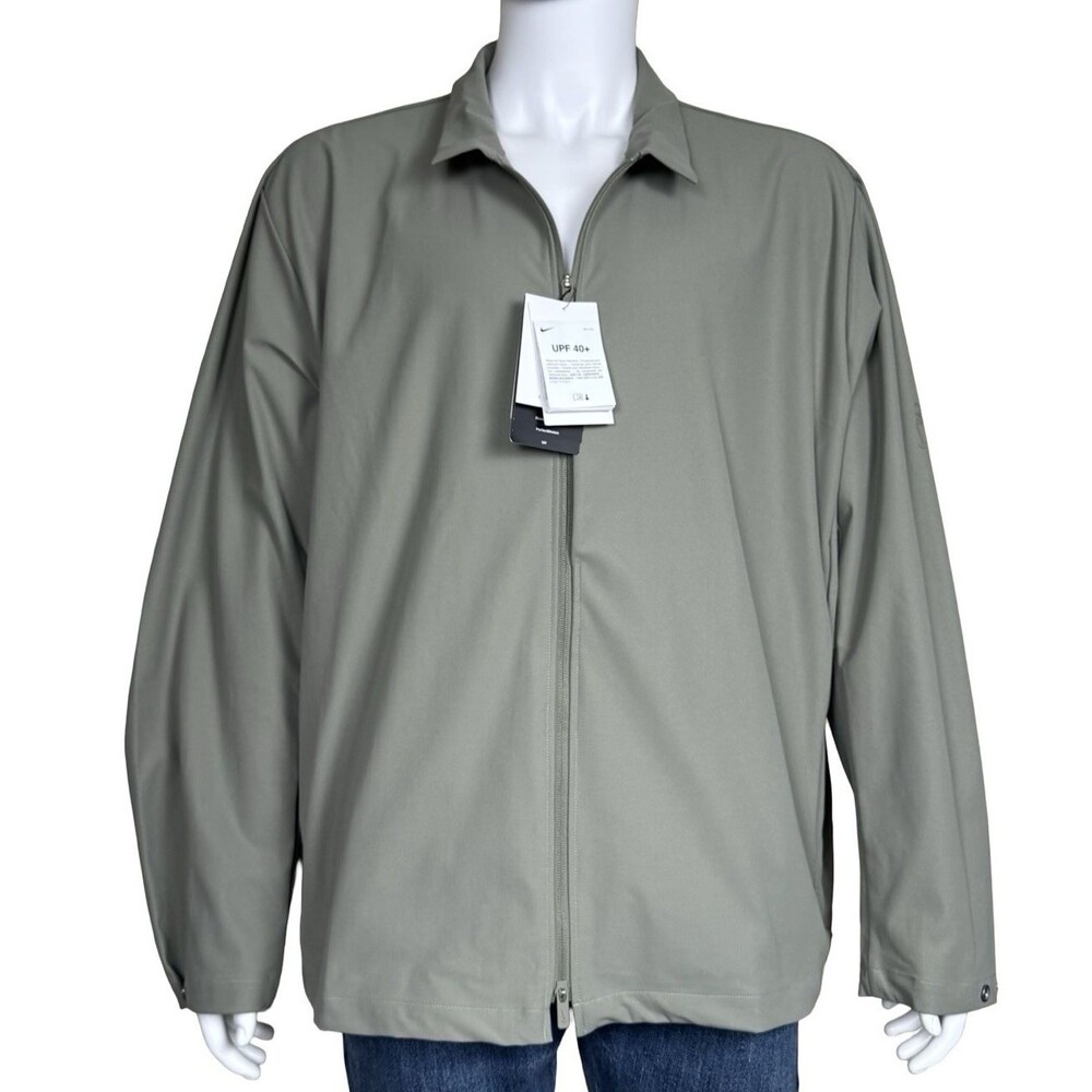 Nike 24.7 Mens XXL PerfectStretch Jacket Dry Fit Wicking UPF 40 Green Big & Tall